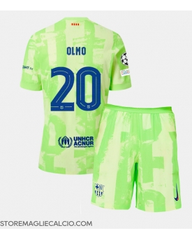 Barcelona Dani Olmo #20 Maglia Gara Terza Repliche 2024-25 Bambino